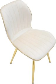 Krémszínű étkezőszék szett 2 db-os Paris – Mauro Ferretti