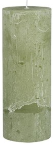 IB Laursen Tőmbgyertya RUSTIC GREEN TEA 18 cm zöld