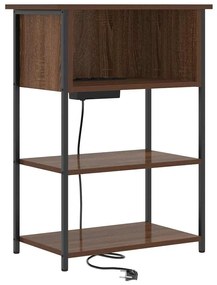 Éjjeliszekrény barna tölgy 55 x 31 x 76 cm Faanyag