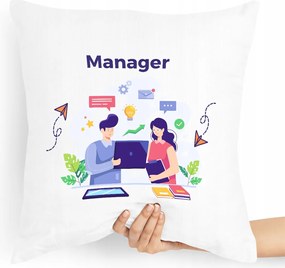 Menedzser Párna Ajándék Menedzsernek fényképes nyomtatással