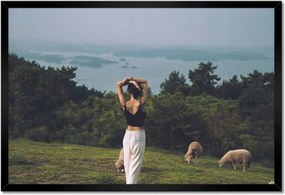 Poszterek keretben 60x40 Juh legeltetés Bárányok