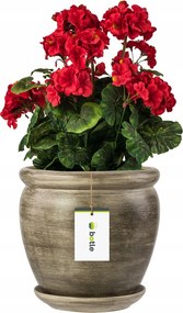 Kerámia kaspó nagy ø28cm, beton talppal