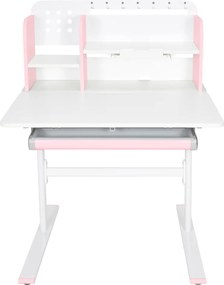 Növekvő íróasztal, rózsaszín/fehér, ADAN
