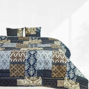 Tavira Patchwork kétoldalas ágytakaró Kék180x220 cm párnahuzat