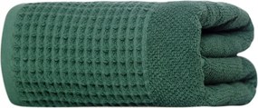 Pamut törölköző Waffle 50x100 Vastag Gofri Zöld