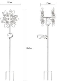 Globo 36578 - LED Napelemes dekoráció LED/0,02W/3V IP44