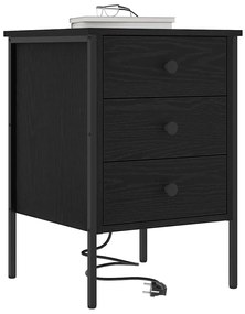 Éjjeli Szekrények 2 pcs Musta tammi 42 x 41 x 61 cm Faanyag