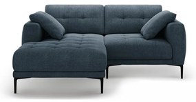 Sötétkék sarokkanapé (bal oldali-heverő résszel) Bemy – Micadoni