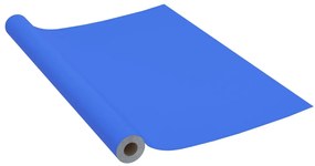magasfényű kék öntapadó PVC bútorfólia 500 x 90 cm