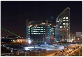 Poszterek 185x125 Éjszaka Kilátás a felhőkarcolókra