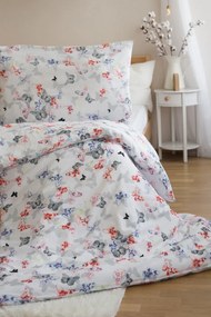 Pamut ágyneműhuzat BUTTERFLY COLORA, fehér Ágyneműhuzat mérete: 70 x 90 cm | 140 x 200 cm