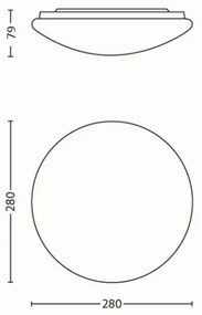 Philips 31801/31/EO - LED mennyezeti lámpa MYLIVING SUEDE LED/9,6W/230V