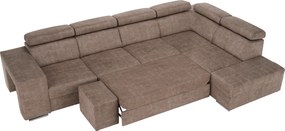 Ülőgarnitúra, bézs, jobbos, MALAGA BIG