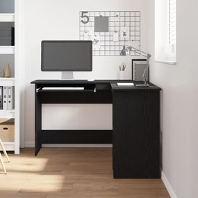 vidaXL Fekete Tölgy Asztal 120x140x75 cm Mérnöki Fából