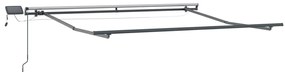 Kézi Behúzható Napellenző LED-del Zöld és Sárga 350x250 cm