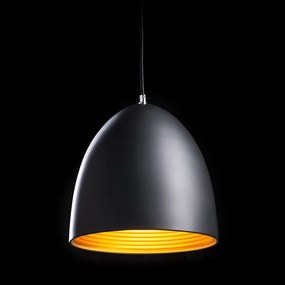 RENDL CARISSIMA 30 závěsná matná černá/zlatá 230V E27 42W