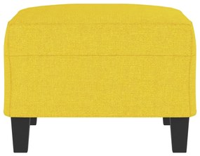 világossárga szövet lábzsámoly 70x55x41 cm