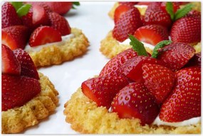 Poszterek 120x80 Eper desszert