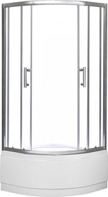 Spirit Deep 90x90 cm-es íves zuhanykabin, mélytálcával