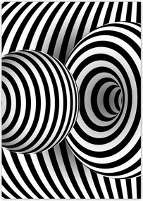 Poszterek A4 Pion Absztrakt fekete-fehér