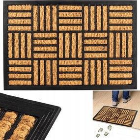 Lábtörlő Kókusz Gumi Ajtó Alá Home Természetes Csúszásgátló 40x60cm