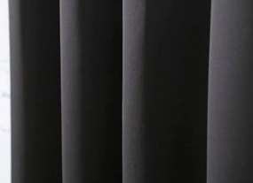 OXFORD LIGHT függöny 140x270 cm, fekete Felfüggesztés: Hullámos sínszalag