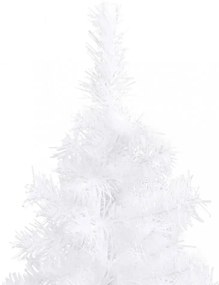 fehér PVC sarok műkarácsonyfa 240 cm