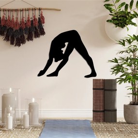 Yoga fém fali dekoráció, 55×45 cm