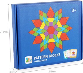 Tangram kreatív formakirakó fajáték 155 db