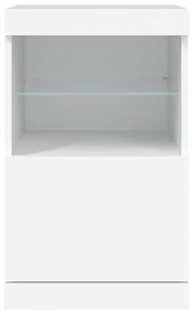 fehér tálalószekrény LED-világítással 41 x 37 x 67 cm