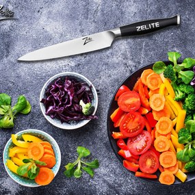 Zelite Infinity by Klarstein Comfort Pro, 6" univerzális kés, 56 HRC, rozsdamentes acél