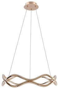 LED csillár zsinóron VAVE LED/28W/230V rózsaarany