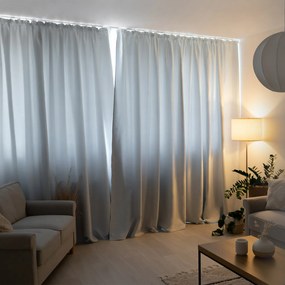 Goldea sötétítő függöny blackout - ezüst színű 140x270 cm