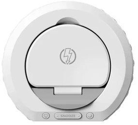 Immax 08983L - Ébresztő LCD-vel, 27W/9V Qi vezeték nélküli töltő, fehér