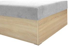 Egyszemélyes ágy (heverő) 85 cm Idona (szürke) (ágyráccsal és matraccal) (tárolóhellyel). 1098588