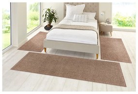Pure 3 db-os barna futószőnyeg szett - Hanse Home