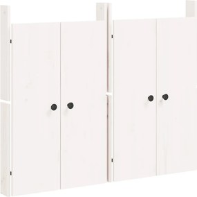 vidaXL 2 db fehér tömör fenyőfa MEPPEL kültéri konyhaszekrény ajtó 50x9x82 cm