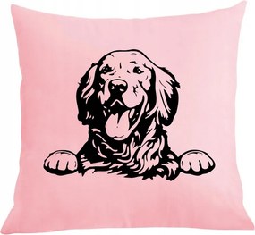 Párna párnahuzat nyomtatás Golden Retriever Vázlat