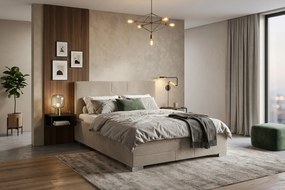 KATI ágy 160x200 cm Kapucsínó Matrac nélkül