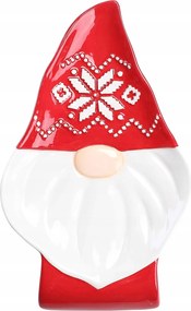 Bico Kerámia Manó Alátét Karácsonyi Dekoráció 19x11 cm Piros