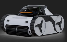 Medencetisztító robot, Fairland Warrior X30, fekete, akkumulátoros, vezeték nélküli, automata, padló és fal tisztítás, vízvonal tisztítás