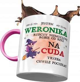 Rózsaszín Bögre Veronika Nővérek Feleségek Ajándék Nyomtatott Fotóval