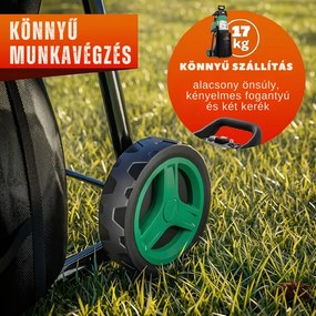 DIOX kerti aprítógép/aprító+2x 60l zsák, 3100W fekete/zöld Gardebruk