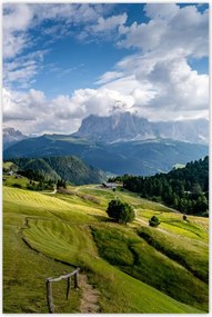 Poszterek 80x120 Bárányok a hegyi réten