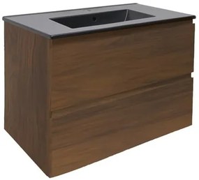 SAT B-Way Fürdőszobaszekrény mosdóval 79x50x45 cm dió matt BWAY280NUTU4B