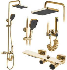Zuhanyszett REA HELIX Gold