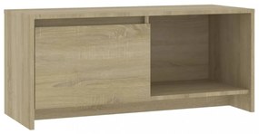 sonoma tölgy színű szerelt fa TV-szekrény 90x35x40 cm