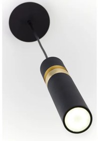 Jupiter 2003 - Csillár zsinóron ALAS 1xGU10/10W/230V fekete/arany