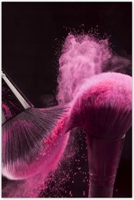 Poszterek 80x120 Ecsetek rózsaszín púderrel