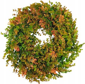 Művirág Koszorú Nád Karácsonyi Kompozíció Ajtóra 45 CM